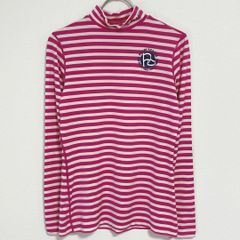 PEARLY GATES モックネック 長袖 トップス ボーダー 通年素材 UV