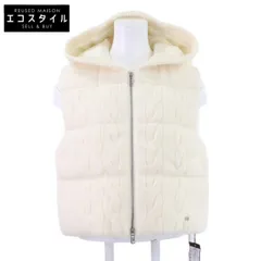 FOXEY BOUTIQUE　フォクシーブティック　【新品同様/25年製】45302 Marshmallow カシミヤ ニット ジップアップ ダウン　40
