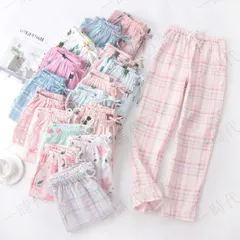 ルームパンツ チェック柄 即購入OK 薄手 春夏 秋 レディース ルームウェア 長ズボン かわいい  liangyi07a