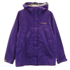Columbia コロンビア レインジャケット M パープル アウトドア レディース 古着