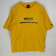 古着 フブ FUBU 半袖Tシャツ ブランドロゴ 刺繍 クルーネック ショートスリーブ ストリート XL  イエロー系 メンズのサムネイル