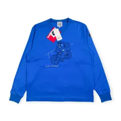 タグ付き 未使用品 SINA COVA シナコバ 船長サイクリング刺繍 長袖Tシャツ サイズ M /ブルー/77520040