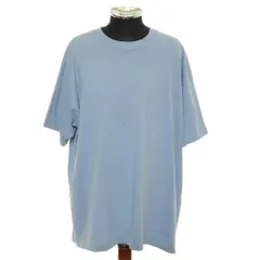 593923 FRUIT OF THE LOOM フルーツオブザルーム ◇90s 無地Tシャツ シングルステッチ ヴィンテージ サイズXXL メンズ ブルー