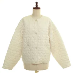 595086 ZARA ザラ ◆ハートキルティングジャケット サイズM レディース アイボリー