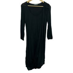McQ(ALEXANDER McQUEEN)(マックキュー(アレキサンダーマックイーン)) ワンピース サイズXS レディース - 黒 長袖/ミニ/変形デザイン