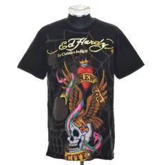 594999 ED Hardy エドハーディー ●Tシャツ 半袖 サイズM メンズ USA製 ブラックのサムネイル