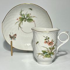 極美品 ◇ マイセン Meissen 　サマーメドウ Summer Meadow　コーヒーカップ＆ソーサー ①