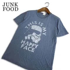 USA製★ JUNK FOOD ジャンクフード 春夏 半袖 スターウォーズ プリント ヴィンテージ加工 メランジ Tシャツ Sz.L メンズのサムネイル