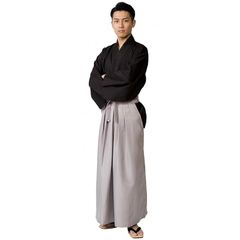 【新品】 侍 武士 コスプレ ハロウィン 衣装 仮装 コスチューム 稽古着 袴 男性 メンズ コス 被り物 着ぐるみ ハイキュー 応援団 袴衣装 稲荷崎高校 B 0