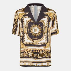 バルマン メンズ トップス シャツ Balmain Mens Patterned Short Sleeve Shirt Multi マルチカラー