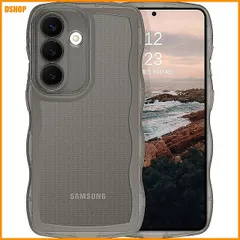 【期間限定】送料無料★VENINGO Galaxy S26 ケース クリア＋黒 ギャラクシーS26 ケース ウェーブ おしゃれ TP