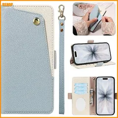 送料無料★For ZTE かんたんスマホ5 ケース 手帳型 MaKaWa A601ZT 財布型 鏡 かがみ ミラー付き  送料無料