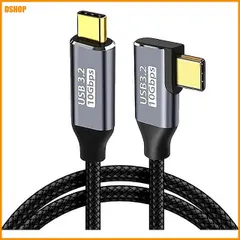 送料無料★USB type C ケーブル L字 1.5M タイプc 充電 USB3.1 Gen2(10Gbps) 100 セール