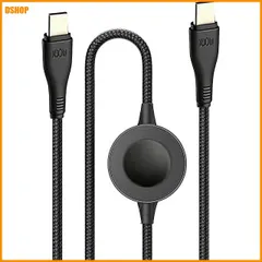 中古 送料無料★USB C to USB C ケーブル Watch充電器 2-in-1 アップルウォッチ用 磁気充電器 2.5 即納