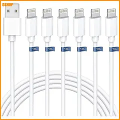 送料無料★iphone 充電ケーブル 純正 1M ライトニングケーブル 急速（6本セット1M*6）iphone 充電コー｜在庫あり