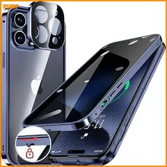 【期間限定】送料無料★HGUTREY【覗き見防止・自動ポップアップボタン】iPhone15 Pro Max 用 ケース【ロック付き】