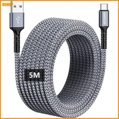 中古 送料無料★USB Type C ケーブル 5M USB A to USB C ケーブル QC3.0/2.0対応 充電コー 即納