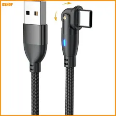 【送料無料】送料無料★YFFSFDC USB Type Cケーブル 3m Ｌ字型 180度回転 急速充電 高速データ転送 マイクロ 