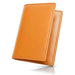 【新品】 [QUARE] 名刺入れ メンズ 本革 名刺ケース ブランド 人気 大容量 高級 オイルレザー 男性 プレゼント (レトロキャメル)