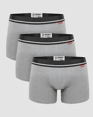モスマン メンズ アンダーウェア ボクサーパンツ Mosmann Australia Mens 3Pack Boxers Grey グレー