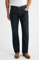 アリアト メンズ ボトムス デニムパンツ ブーツカット ブーツ ジーンズ Ariat M4 Relaxed Bootcut Jeans Blackstone