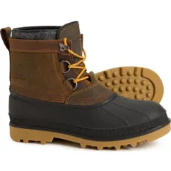 カミック メンズ シューズ ブーツ・レインブーツ レザー Kamik William Lo Pac Boots Waterproof Insulated Leather For Men Gau
