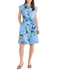 ニックプラスゾーイ レディース トップス ワンピース NICZOE Water Lillies Camille Dress Blue Multi ブルー