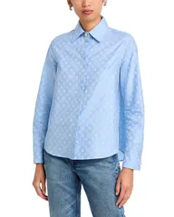カサブランカ レディース トップス シャツ Casablanca Monogram Shirt Blue Monogram ブルー