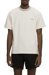 マウイアンドサン メンズ トップス Tシャツ コットン Maui Sons Break Neck Oversize Textured Cotton TShirt Cream クリームのサムネイル