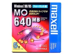 maxell データ用 3.5型MO 640MB Windowsフォーマット 5枚パック MA-M640.WIN.B5P