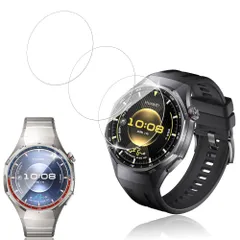 新品 Nutmeg【3枚セット】HUAWEI WATCH GT6 Pro 46mm 用 ガラスフィルム 日本旭硝子製 HUAWEI スマートウォッチ GT6 PRO 46MM フイルム 保護フィルム 9H硬度 高透過率 超薄型 全面保護 耐衝撃 高感度タッチ