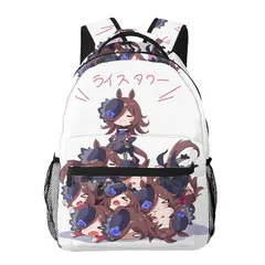 【新品】 [LDU] ウマ娘 ライスシャワー リュック メンズ ビジネスリュック レディース バックパック リュックサック 大容量 通勤 通学 出張 旅行 pc ビジネス ラップトップバック 多機能 撥水加工 耐衝撃
