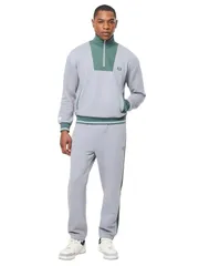 セルジオタッキーニ メンズ アウター ニット・セーター ハーフジップ Sergio Tacchini Netto Quarter Zip SLEET