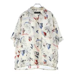 WACKO MARIA (ワコマリア) 25SS HAWAIIAN SHIRT フロントポケット 総柄 ハワイアン 半袖シャツ ホワイト 25SS-WMS-HI04
