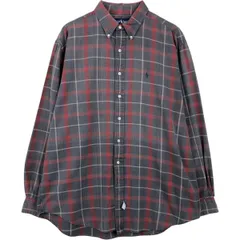 古着 ラルフローレン Ralph Lauren 長袖 ボタンダウンチェックシャツ メンズXL相当/eaa662759