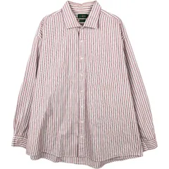 古着 90年代 ジェイクルー J.Crew ワイドカラー 長袖 コットンストライプシャツ メンズXL相当 ヴィンテージ/eaa662879