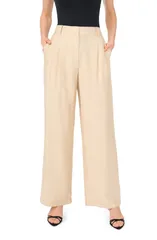 ヴィンスカムート レディース ボトムス カジュアルパンツ ワイドレッグ プリーツ Vince Camuto Pleated Wide Leg Pants BIRCH