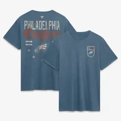ファナティクス メンズ トップス Tシャツ Mens Fanatics Blue Philadelphia Eagles Washed Americana TShirt Eag Blue ブルー