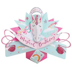 セカンドネイチャー ポップアップカード ユニコーン POP168 ハッピーバースデー 3D メッセージカード イベント