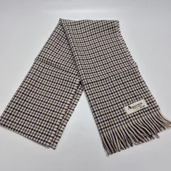 【未使用に近い】超美品！Aquascutum 薄手マフラー 秋冬MADE IN England ANAコラボ品 秋冬