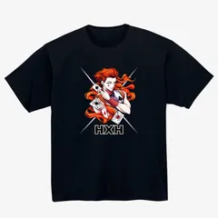 HUNTER×HUNTER ヒソカ Tシャツ ハンターハンター HXH アニメ キャラクター トランプ 半袖 黒 ブラック メンズ レディース ユニセックス 漫画 おしゃれ 個性派コミック【247black】