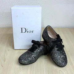 【ディオール Christian Dior】キッズ ラメフォーマルシューズ 28 / 17.5cm シルバー
