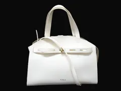【美品】FURLA フルラ MARGHERITA M TOTE マルゲリータ トートバッグ レザー ロゴ ターンロック