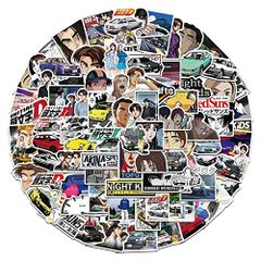 스티커 만화 귀여운 멋쟁이 방수 PVC 100 장 스티커 세트 노트북 가방 애니메이션 자동차 헬멧 이니셜 D 기타 스티커팩