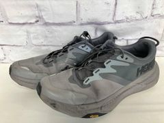 HOKA ｽﾆｰｶｰ ONEONE TRANSPORT ﾄﾗﾝｽﾎﾟｰﾄ ｻｲｽﾞ27.5 ｸﾞﾚｰ ﾎｶ ｸｲｯｸﾚｰｽ 撥水加工 ﾒﾝｽﾞ 通年