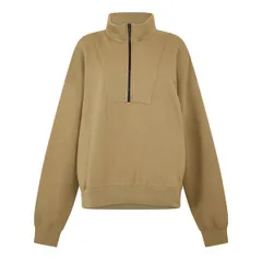 フィアオブゴッド レディース アウター パーカー・スウェット フリース Fear Of God Essentials Womens 14 Zip Fleece Oak