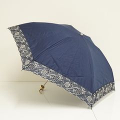資生堂 日傘 フラワー レース ネイビー 高級 柴田製 非売品 軽量 花椿