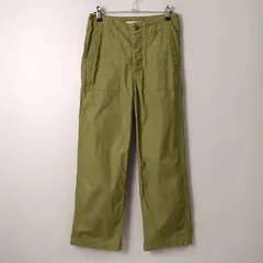 ビューティーアンドユース ユナイテッドアローズ BEAUTY&YOUTH UNITED ARROWS BY TRADITIONAL バック サテンファティーグ パンツ【27／M相当】グリーン系／緑系