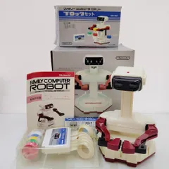 【箱・説明書付】当時物 ファミコン ロボット HVC-012 ＆ ブロックセット HVC-BLS 任天堂 レトロゲーム