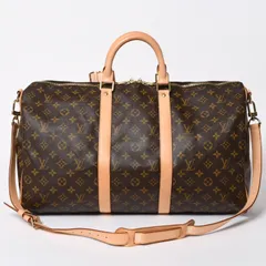 極美品 LOUIS VUITTON ルイヴィトン モノグラム キーポルバンドリエール50 ブラウン M41416 ボストンバッグ 中古 4a007000